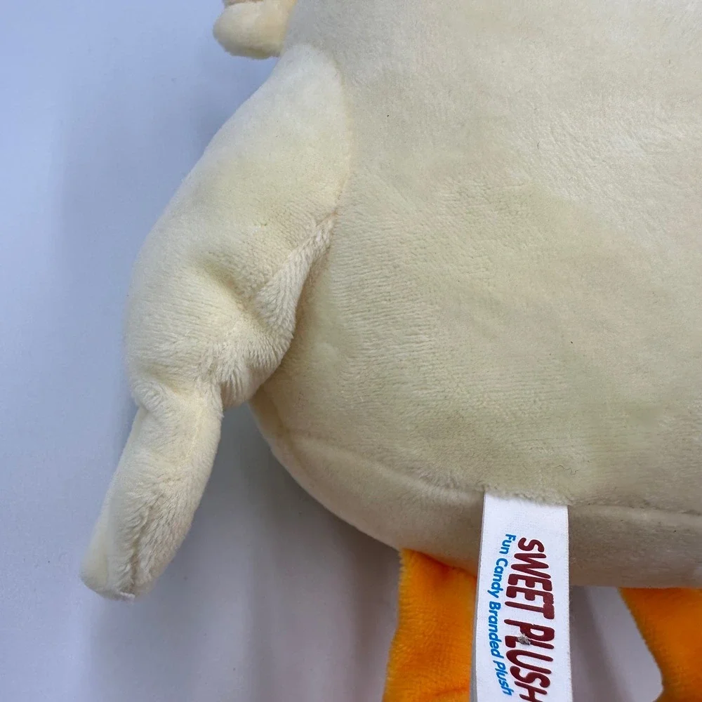 Sweet Plush Tootsie Pop Owl Mascot Stuffed Animal Cream Blue Glasses Brown Hat